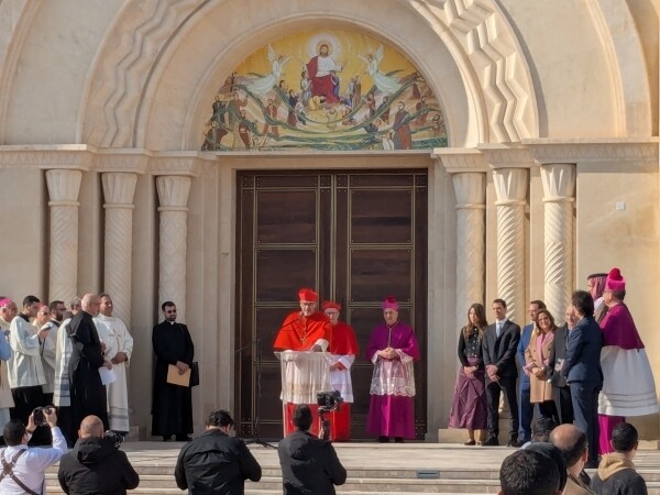 Il Cardinale Pierbattista Pizzaballa all'apertura delle celebrazioni